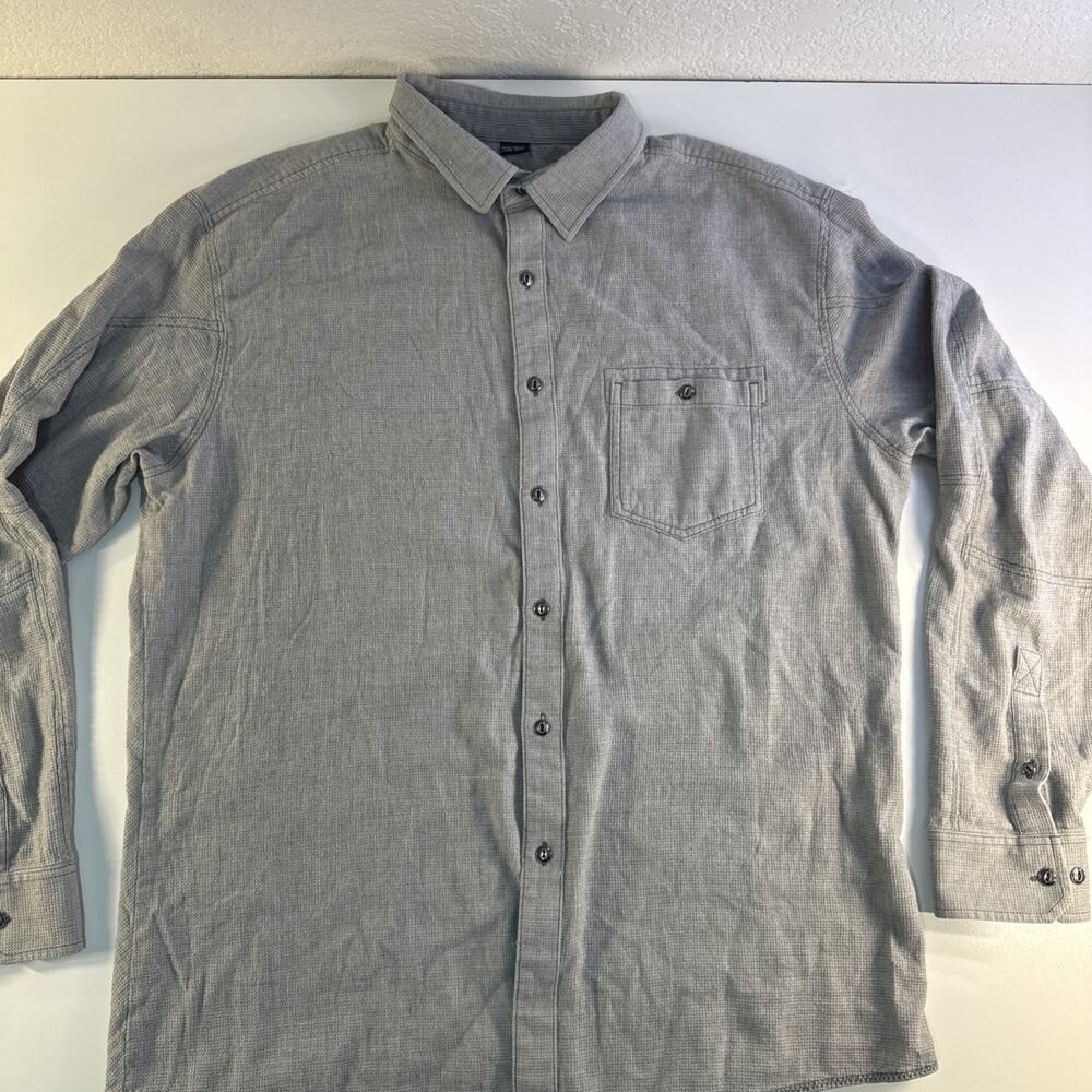 Kuhl Born In The Mountains Men's XL Long Sleeve Button-Up Gray Outdoorsman NWOT